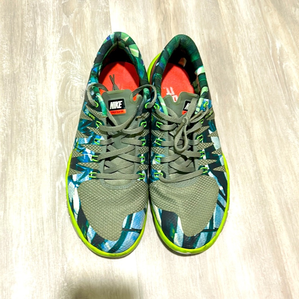 Nike Free 5.0 TR 723939-360 Flywire Camouflage Green Men’s Size 9.5